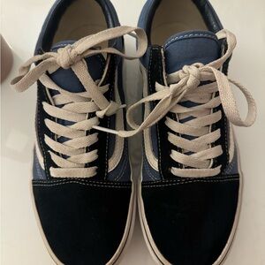Vans Black and Blue Sneakers